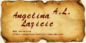 Angelina Lazičić vizit kartica